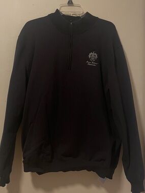 Trump National Bedminster Greg Norman Men's Black Quarter-Zip Sweater